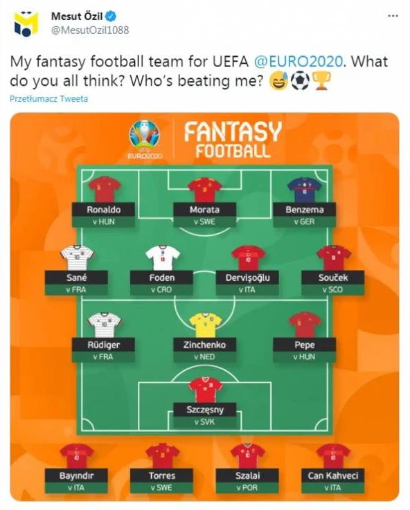 XI Ozila w Fantasy EURO :D